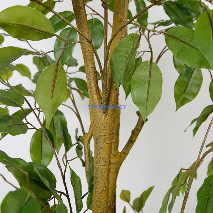 indoor artificial green banyan tree