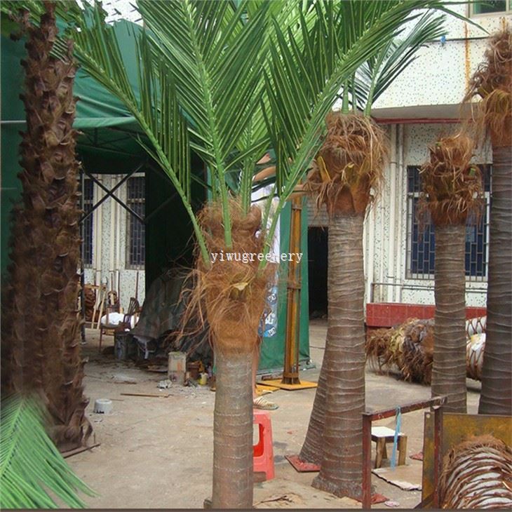 large artificial palm tree leaves